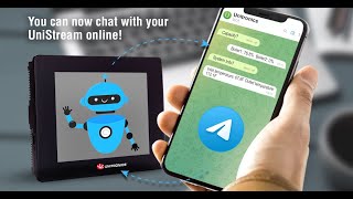 Unitronics  Unistream now interfaces mobile with Telegram messaging [upl. by Aroda876]