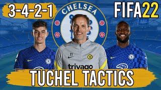 Recreate Thomas Tuchels 3421 Chelsea Tactics in FIFA 22  Custom Tactics Explained [upl. by Alarise]