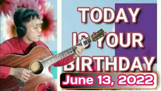 TODAY IS YOUR BIRTHDAY Minus OneKaraoke  mananita song With Lyrics amp Chords  birthday song [upl. by Ynttirb644]