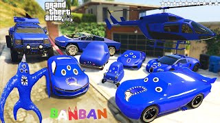 GTA 5  Stealing GARTEN OF BANBAN quotNABNABquot Cars With Franklin  Real Life Cars 46 [upl. by Onitnelav]