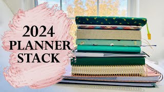 2024 PLANNER amp JOURNAL STACK [upl. by Enajaras]