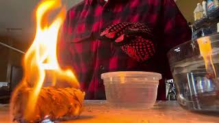 ASMR Fire amp Matches  Burning Water Whispers Fire Pt 1 SeeHearASMR [upl. by Baerman194]