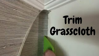 Trim Thibaut Grasscloth In Inside Corners  Spencer Colgan [upl. by Franzoni863]