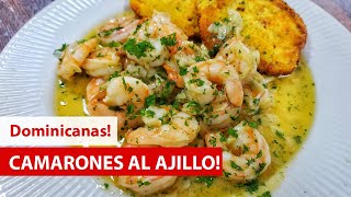 como hacer CAMARONES al AJILLO con VINO BLANCO 🍤🧄🍾 DELICIOSOS  Cocina Dominicana 🇩🇴 [upl. by Willi]