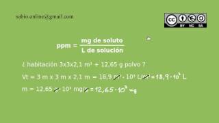 Soluciones químicas V  Partes por millón ppm [upl. by Bertelli]