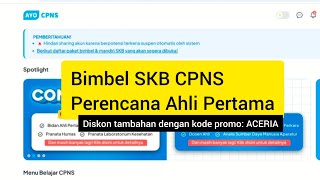 Bimbel SKB Perencana Ahli Pertama di AyoCPNS [upl. by Nirrak145]