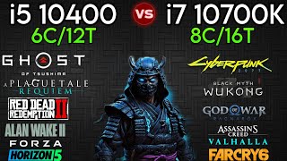 i5 10400 vs I7 10700K  How Big Difference  Test In 10 Games  ft RTX 4070 Super [upl. by Gitt627]