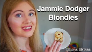 Jammie Dodger Blondies  Shona Bakes [upl. by Odla]