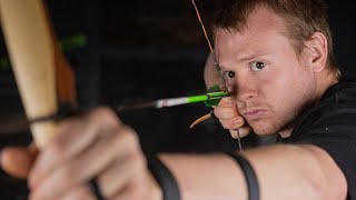 How To SHOOT A TRADITIONAL BOW amp ARROW For The First Time Beginners Guide [upl. by Nauwtna]