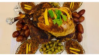 Recette de dinde mariné au fourديك رومي مشرمل في الفرن [upl. by Arsuy]