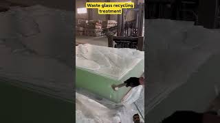 satisfying slidingglass oddlysatisfying glasswindow factory glassing glass concrete soap [upl. by Oicnedurp]