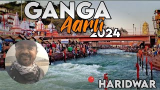 Haridwar Ganga Aarti 2024😍  Bhai Duj ka ganga snan😍 uttarakhand ganga haridwar [upl. by Yajeet]