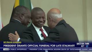 Ramaphosa recalls his last moment with Gordhan in hospital [upl. by Fae894]