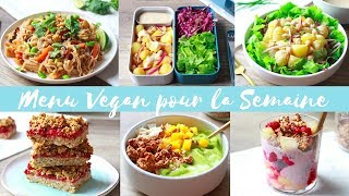 MENU VEGAN POUR LA SEMAINE  VERSION ÉTÉ [upl. by Araf]