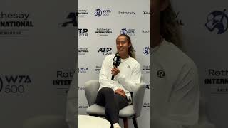 Leylah Fernandez press conference after final of Rothesay Eastbourne International 29062024 [upl. by Laforge]