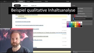 Beispiel qualitative Inhaltsanalyse mit f4 [upl. by Ettenig342]