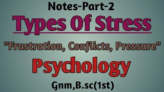 Stressquot Types Of Stressquot PsychologyGnmBsc1stPart2 [upl. by Aztilem]