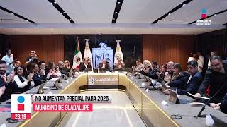 No habrá aumento de predial en Guadalupe alcalde  Noticias MTY con Claudia Ovalle [upl. by Aoh]