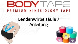 Kinesiotape Anleitung  Lendenwirbelsäule 7 [upl. by Nirrol]