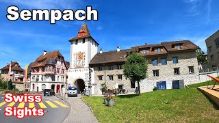 Sempach Switzerland Beautiful Historic Town Battle Area 4K [upl. by Eleonore]