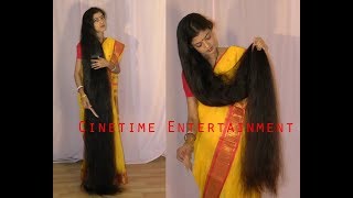 Floor Length Hair House Wife Routine Hair Care Brushing [upl. by Eyt]