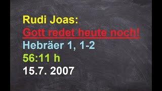 Rudi Joas Gott redet heute noch [upl. by Danas]