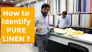 How to Identify PURE LINEN Fabric  Asli Linen ko kaise Pehchane  Guide amp Explanation linen style [upl. by Hilary]