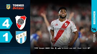 RIVER 4  1 ATLÉTICO TUCUMÁN I Resumen del partido  TorneoBetano 2024 [upl. by Longley]