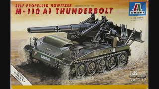 135 Italeri Self Propelled Howitzer M110 A1 Thunderbolt Kit 252 [upl. by Mairem528]