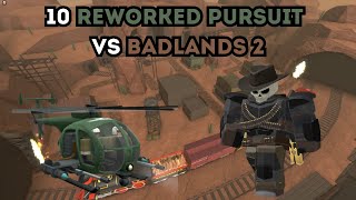 10 PURSUITS VS BADLANDS 2  ROBLOX TOWER DEFENSE SIMULATOR [upl. by Wardieu]