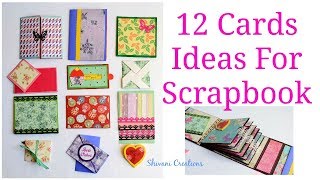 How to make Scrapbook Pages 12 Birthday Card Ideas DIY Birthday Scrapbook Part Two [upl. by Ntsyrk454]