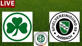 ⚽️ Greuther Fürth Youth vs SpVgg Ansbach LIVE  German Regionalliga [upl. by Htebharas]