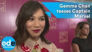 Crazy Rich Asians Gemma Chan teases Captain Marvel [upl. by Aanas]