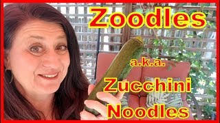 Zoodles Made Easy aka Zucchini  Courgette Noodles [upl. by Browne]