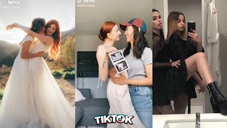 Cute Lesbian couple tiktoks LGBTQ tiktok compilation 🏳️‍🌈 [upl. by Hare]