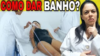 4 Tipos de Banhos em Pacientes Hospitalares Enfermagem Banho de Aspersão Imersão Ablução Leito [upl. by Elyag330]