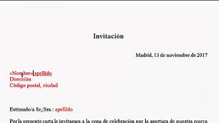 COMBINAR CORRESPONDENCIA EN WORD [upl. by Ayahc]