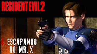 RESIDENT EVIL 2  PARTE 4  ESCAPANDO DO MR X [upl. by Noinatrad606]