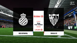 Espanyol vs Sevilla 25102024 LaLiga FC 25 [upl. by Torr290]