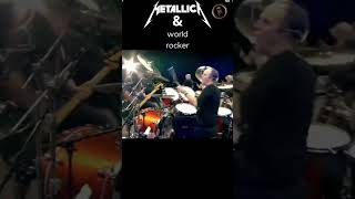 METALLICA amp world rocker  INTRO rock metallica shorts rockmussic [upl. by Ihcehcu]