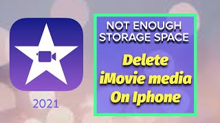 How to delete Imovie video files on Iphone to free up storage space [upl. by Nahtanha763]