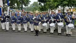 Die große OberstParade am Sonntag in Kapellen zu Ehren des Oberst HeinzWilli Otten 2016 [upl. by Maxwell270]