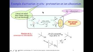 Tuto de chimie organique PCSI  activation électrophile des alcools [upl. by Tanaka]