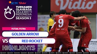 Golden Arrow VS Red Rocket  Highlights Futsal Putra  TOSI Season 3 2024 [upl. by Awjan598]