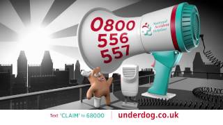 National Accident Helpline  Underdog Loudhailer TV advert [upl. by Carbrey]