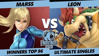 Frostbite 2020 SSBU Winners Top 96  PG  Marss ZSS Vs SSG  LeoN Bowser Ultimate Singles [upl. by Ecnerat]