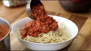 Sauce à Spaghetti Végé I La Cuisine de JeanPhilippe [upl. by Nyrtak]