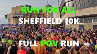 SHEFFIELD 10K FULL POV RUN 29092024 [upl. by Glaudia]