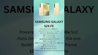 SAMSUNG GALAXY S24 FE LEAKS  Leak of the Week  shorts samsunggalaxys24fe techleaks techreview [upl. by Scharaga]