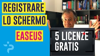 Registrare lo schermo Facilissimo con EaseUS RecExperts 5 LICENZE GRATIS [upl. by Mendy]